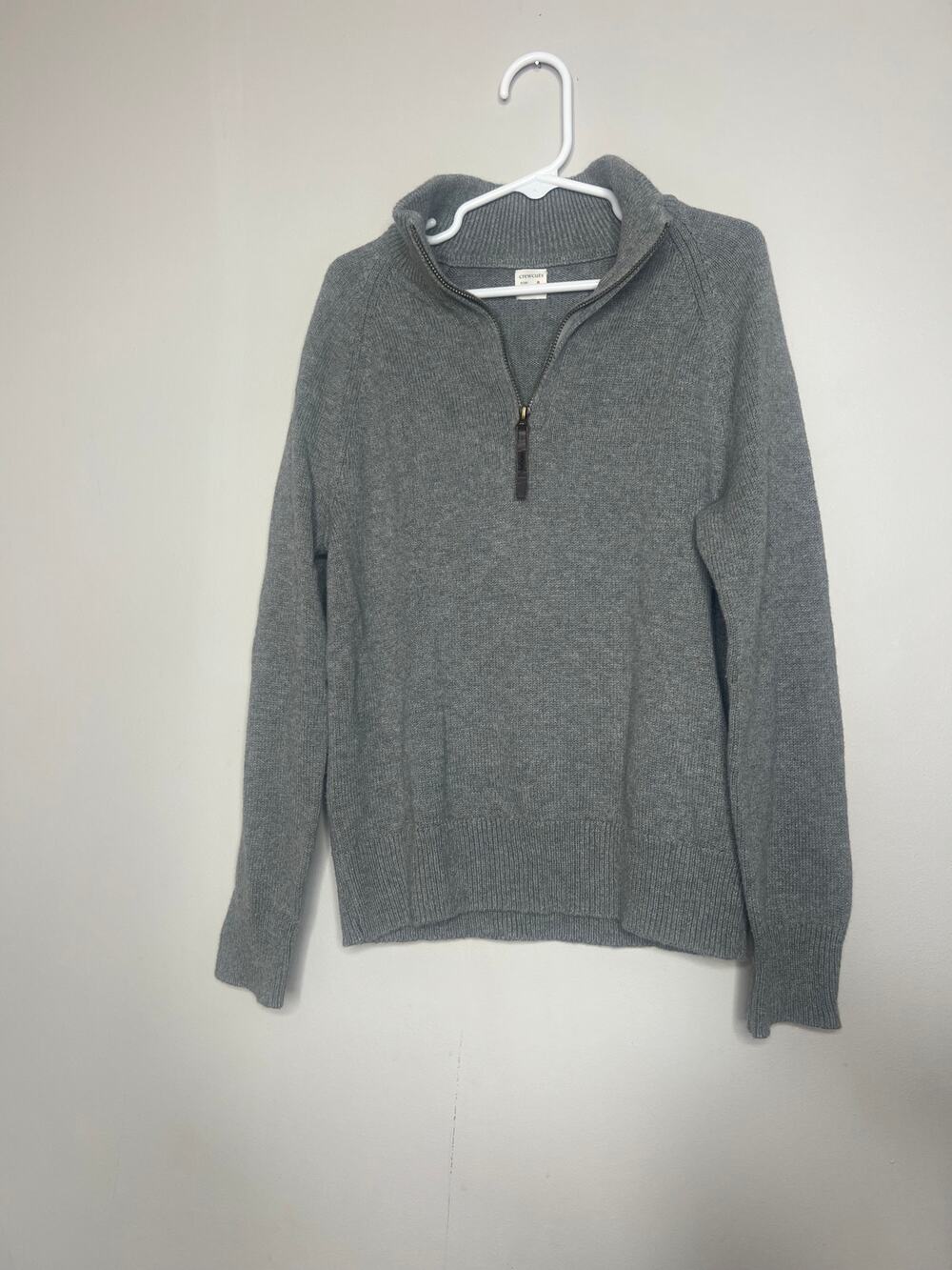 Crewcuts Zip Quarter Zip Sweater- Size 8 100% Cotton